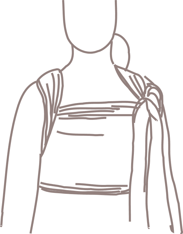 Double Hammock Tied at Shoulder