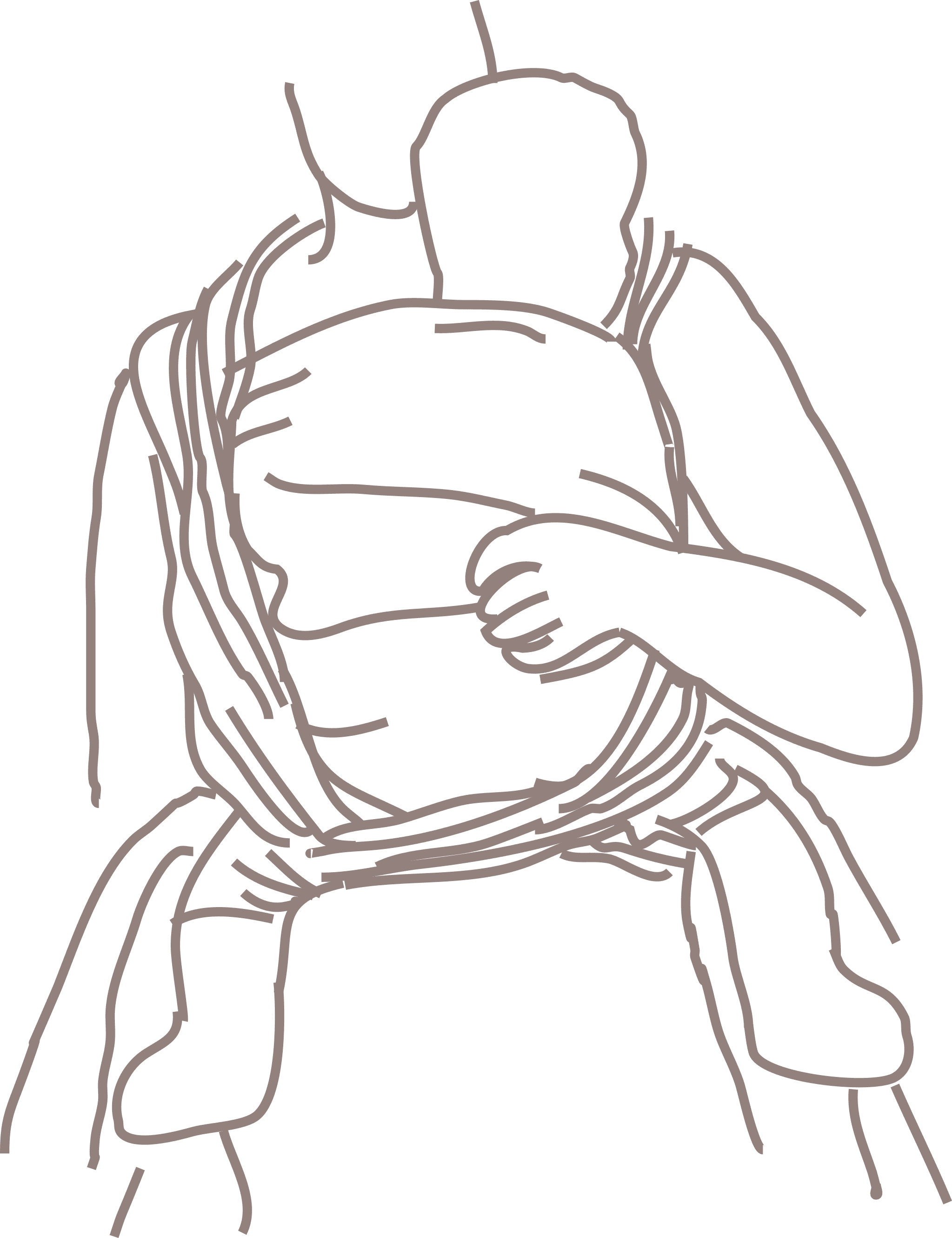 Front Wrap Cross Carry Knotless